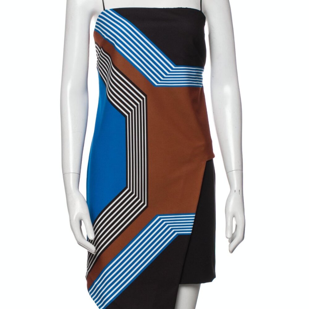 Milly Colorblock Mini‎ Dress, Sz 6 Stretch